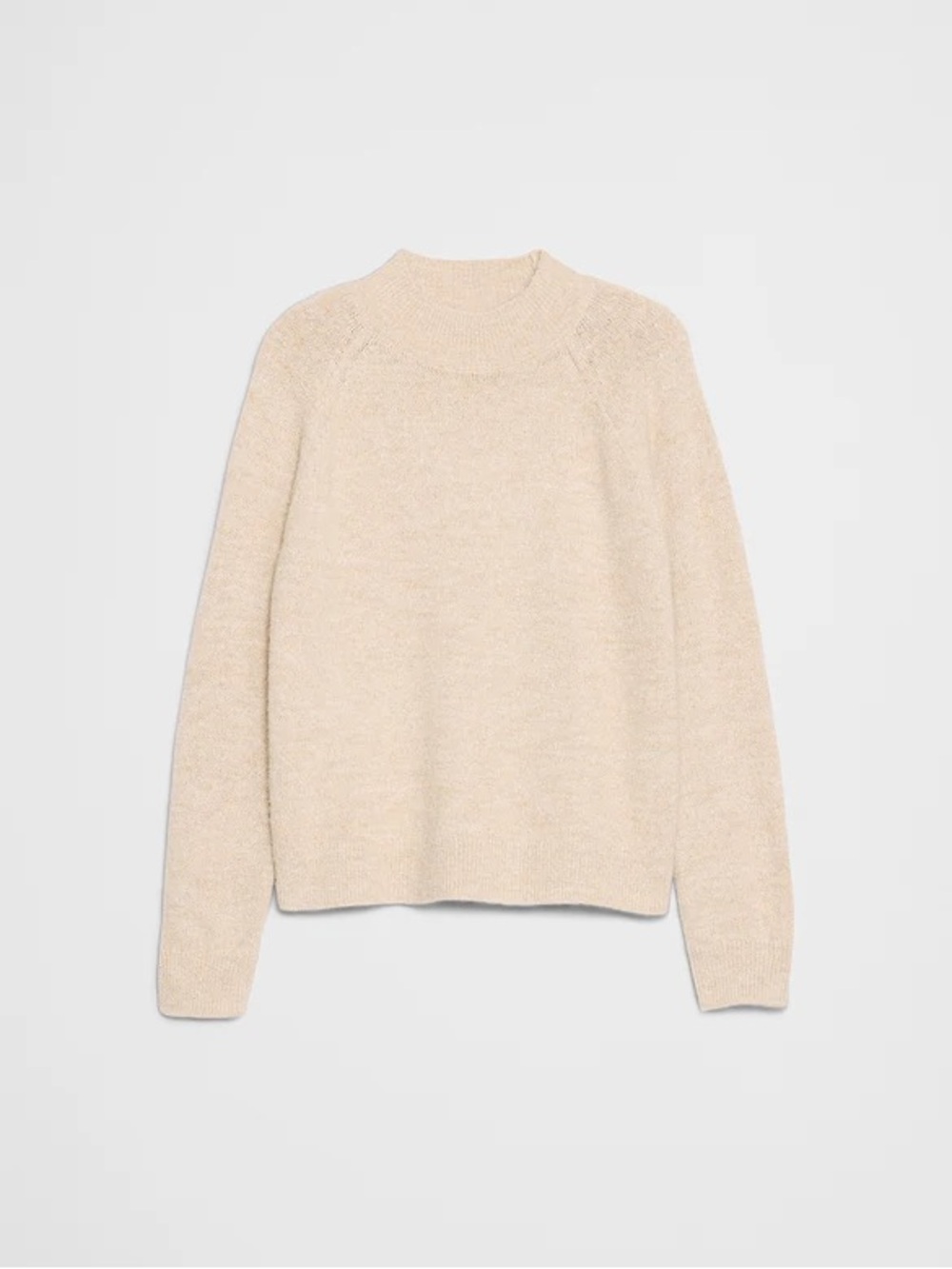 Banana Republic Cream Mock Neck Sweater